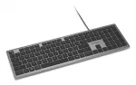 Kensington KB515 EQ belaidė klaviatūra USB-C/USB-A, pilno dydžio (100%), laidinė, USB, žirklinis mechanizmas, QWERTY, pilka