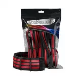 CableMod PRO ModMesh CM-PCAB-BKIT-NKKR-3PK-R prailginimo kabelių rinkinys, juodas/raudonas