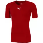 Puma LIGA Baselayer trumpomis rankovėmis vyri&scaron;ki mar&scaron;kinėliai raudoni 655918 01 XL