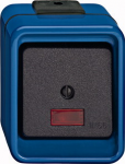 Merten Wipp-Kontrollschalter - 16 AX - AC 250 V - Aus - 2-polig - blau (372275)