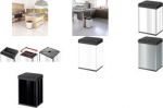 Hailo Abfalleimer Big-Box Swing L, 35 Liter, silber Gro&szlig;raum-Abfallbox, Stahlblech und Kunststoff, automatisch - 1 St&uuml;ck (0840-121)