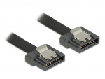 Delock FLEXI - SATA-Kabel - Serial ATA 150/300/600 - SATA (M) zu SATA (M) - 1,0m - eingerastet - Schwarz (83843)