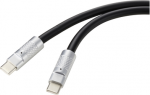 Renkforce USB-C&reg; Kabel USB 2.0 USB-C&reg; Stecker, USB-C&reg; Stecker 1.00 m Schwarz RF-6056872 (RF-6056872)