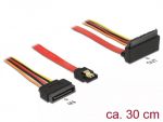 SATA kabelis DeLOCK 85515 SATA 15 kontaktų 1 x SATA 22 kontaktų 1 x SATA 7 kontaktų įvairiaspalvis