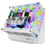 Mars Gaming MCB White PC Gaming ATX XL korpusas &ndash; Custom Premium Edition, dviejų kamerų modulinė struktūra