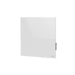 AENO Premium Eco Smart Quadro sieninis &scaron;ildytuvas, 500W, 50x50 cm, grūdintas stiklas, infraraudonasis + konvekcinis &scaron;ildymas, LED ekranas, baltas