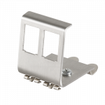 Logilink DIN-Rail adapter - Keystone Jack-DIN-Adapter f&uuml;r Schienenmontage - 2 Ports (MP0052)
