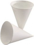 PAPSTAR Spitzbecher, aus Zuckerrohrpapier, wei&szlig;, 100 ml Durchmesser: 70 mm, H&ouml;he: 95 mm - 1 St&uuml;ck (88617)