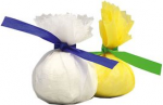 HYGOSTAR Lemon Wrap, gelb, mit gr&uuml;ner Krawatte Tuch aus Baumwollgaze, Krawatte aus Polyester, zum Ein - 1 St&uuml;ck (319587)