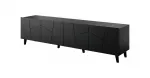 TV spintelė cama meble ETNA 200 x 42 x 52 cm, juodos matinės spalvos, medžio drožlių plok&scaron;tės vir&scaron;us
