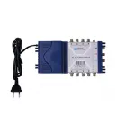 WISI DXS0508 FLEXSWITCH aktyvusis multijungiklis 5 įėjimai 8 i&scaron;ėjimai su maitinimo &scaron;altiniu