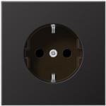 JUNG AL 1520 D. Buchsen-Typ: CEE 7/3. Produktfarbe: Schwarz, Material: Aluminium. Eingangsspannung: 250 V, Stromst&auml;rke (maximal): 16 A. Breite: 70 mm, H&ouml;he: 70 mm (AL1520D)