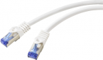 Renkforce RF-6830456 RJ45 Netzwerkkabel, Patchkabel CAT 6a S/FTP 5.00 m Wei&szlig; 1 St. (RF-6830456)