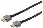 shiverpeaks PRO Serie II HDMI Kabel, A-Stecker - A-Stecker 1,0 mm, 4 K, extra d&uuml;nn, geflochtener Textilmantel, vergol - 1 St&uuml;ck (BS20-15025)