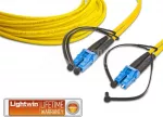 Lightwin LDP-09 LC-LC 0.5 &scaron;viesolaidinis kabelis 0,5 m geltonas