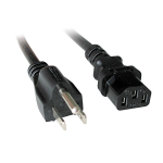 Lindy 3m US 3 Pin an C13 Netzkabel Ideal f&uuml;r die Verbindung von PCs, Bildschirmen, Druckern oder anderen Ger&auml;ten mit IEC-Kaltger&auml;teanschluss an das amerikanische Stromversorgungsnetz (30031)
