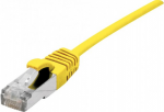 Dexlan Patchkabel Cat. 6A, S/FTP (PiMF), ultrad&uuml;nn, halogenfrei, mit Rastnasenschutz, gelb, 5,0 m (858712)