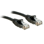Lindy - Patch-Kabel - RJ-45 (M) bis RJ-45 (M) - 15,0m - UTP - CAT 6 - gepresst, verseilt, glatt - Schwarz (48083)
