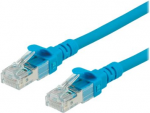 ROLINE - Patch-Kabel - RJ-45 (M) bis RJ-45 (M) - 30 cm - UTP - CAT 6 - halogenfrei, geformt, verseilt - Blau (21.15.2944)