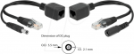 DeLOCK Passive PoE Adapter Set RJ45 DC 5,5 x 2,1 mm - Power Injector - Schwarz (Packung mit 2) (66023)