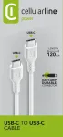 Cellularline USBDATACUSBC-CW USB-C laidas, 1,2 m, baltas