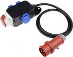 as-Schwabe 61520 Stromverteilereinheit (PDU) 4 AC-Ausg&auml;nge Schwarz - Rot (61520)