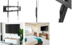 Logilink - Befestigungskit - f&uuml;r TV - tilting, horizontal adjustable, 50 kg - verriegelbar - Stahl - Schwarz - Bildschirmgr&ouml;&szlig;e: 127-251 cm (50-99) - Wandmontage (BP0152)