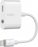 Belkin 3.5 mm Audio + Charge RockStar - Lightning zu Kopfh&ouml;rer Anschluss / Ladeadapter - Lightning (M)