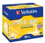 Verbatim Matricas DVD+RW 4.7GB 4x 5 Pack Jewel Case