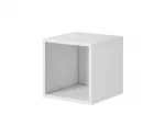 Atvira lentyna spinta cama meble ROCO RO6, 370&times;390&times;370 mm, balta, ant grindų