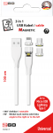 2GO 797317 USB Kabel 1 m USB B USB C/Micro-USB B/Lightning Wei&szlig; (797317)