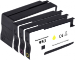 Renkforce Tinte Kombi-Pack ersetzt HP 953 (6ZC69AE) Kompatibel Kombi-Pack Schwarz, Cyan, Magenta, Gelb RF-I-HP953BKCMY4PK RF-5718854 (RF-5718854)