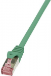 Logilink PrimeLine - Patch-Kabel - RJ-45 (M) - RJ-45 (M) - 25 cm - SFTP, PiMF - CAT 6 - gepresst, glatt, halogenfrei - gr&uuml;n (CQ2015S)