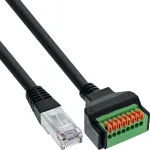 InLine 92505I jungtis RJ45 Cat.5e 8P8C / gnybtų blokas, 8 kontaktų, juoda