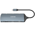 Canyon DS-15 - Multiport Docking Station - 8 ports - 1xUSB-C 100W+2xUSB3.0+1x USB2.0+ 1xHDMI