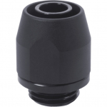 HF Anschraubt&uuml;lle TPV Metall - 12,7/7,6mm Gerade - Black, Verbindung schwarz