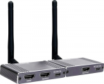 SpeaKa Professional SP-WLME-400 HDMI-Funk&uuml;bertragung (Set) 180 m 5 GHz 1920 x 1080 Pixel durchgeschleifter HDMI-Ausgang (SP-13748832)