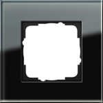 GIRA 1fach Rahmen Esprit, Standard 55, System 55 Schwarz 021105 (021105)