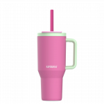 Thermal mug with telescopic straw Kambukka Rio Tumbler 950ml Bubblegum Mint