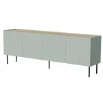 Komoda cama meble FELLINI 2000&times;400&times;700 mm, alyvuogė su aliejumi dengtu ąžuoliniu vir&scaron;umi, MDF rėmas