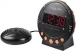 Sygonix SY-5266562 Elektroninis žadintuvas juodas su fluorescenciniu ekranu