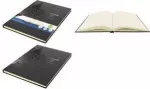 KANGARO Design eskizų knyga A4, 80 lapų, 140 gsm, kreminės spalvos, be rūg&scaron;čių, kietais vir&scaron;eliais, juoda K-5566