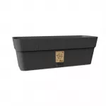 STEFANPLAST Ethica gėlių dėžė su padėklu 50x18x17 cm, pilka