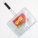 ASI COLLECTION grilio grotelės 40x30cm, chromuoto plieno