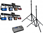 EUROLITE Set 2x LED KLS Laser Bar PRO + Easy Show + 2x M-4 Boxenhochst&auml;nder (20000868)