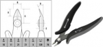C.K ESD Seitenschneider Ecotronic T3886 Kopf abgeflacht, schlanke Bauform, Klinge aus Spezial - 1 St&uuml;ck (T3886)