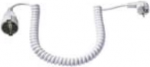 Schuko-Spiralverl. 230V/16A, wei&szlig;, 2m (672.280)