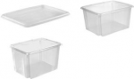 keeeper Aufbewahrungsbox emil, 7 Liter, natur Dreh-/Stapelbox, mit Griffmulden, Farbe: natur-transparent, - 1 St&uuml;ck (1054100100000)