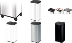 Hailo Abfalleimer Big-Box Swing XL, 52 L, silber Gro&szlig;raum-Abfallbox, Stahlblech und Kunststoff, automatisch - 1 St&uuml;ck (0860-221)