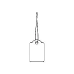 Kainų etiketės su virvele HERMA 6932 15x24 mm, baltos, 1000 vnt.